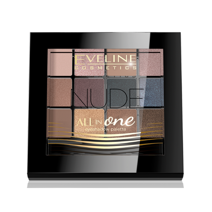Eveline Eyeshadow Palette All In One 12 Colors Nude