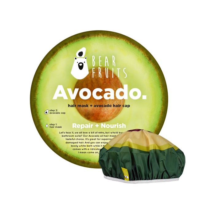 Bear Fruits Avocado Hair Mask + Cap 20 ml