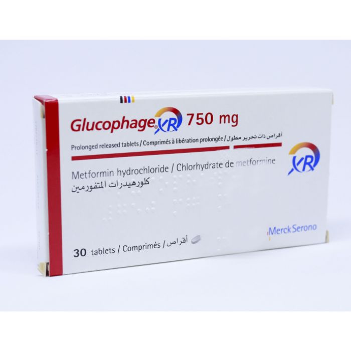 Glucophage Xr 750mg 30 Tabs