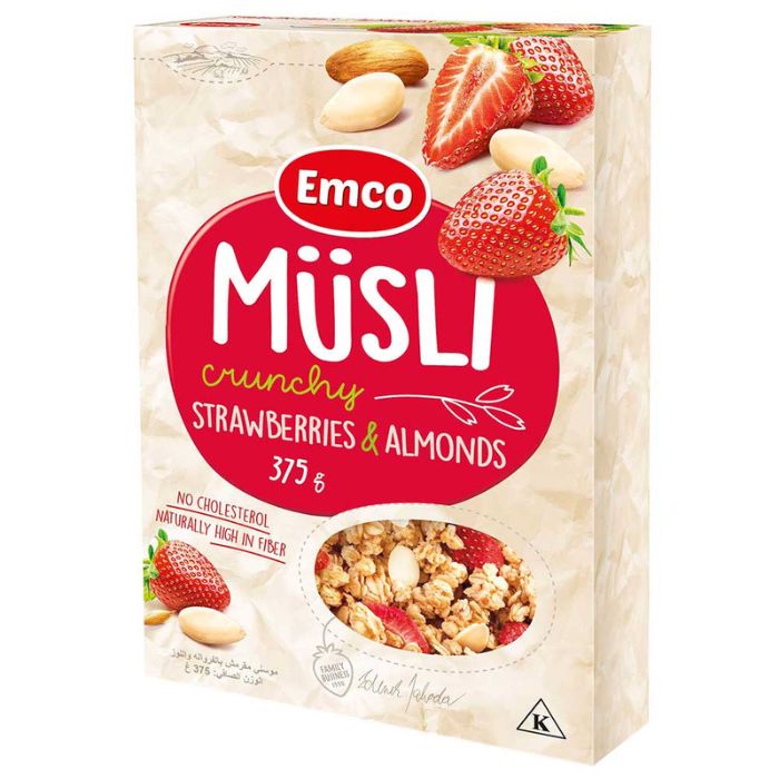 Emco Crunchy Musli With Strawberries And Almonds 375 g