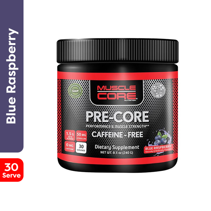 Muscle Core Pre-Core Caffeine Free Blue Raspberry 240 g
