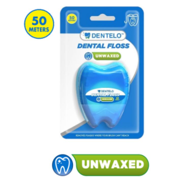 Dentelo Dental Floss Unwaxed 50m