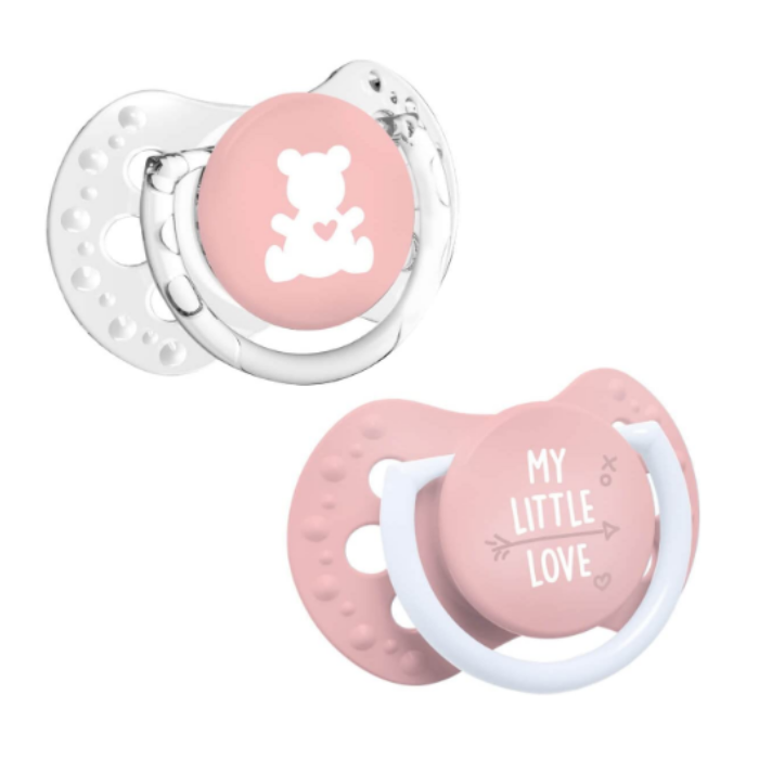 Lovi Dyn Soother Silicone 0-2m (2pcs) Babyshower Girl:53706