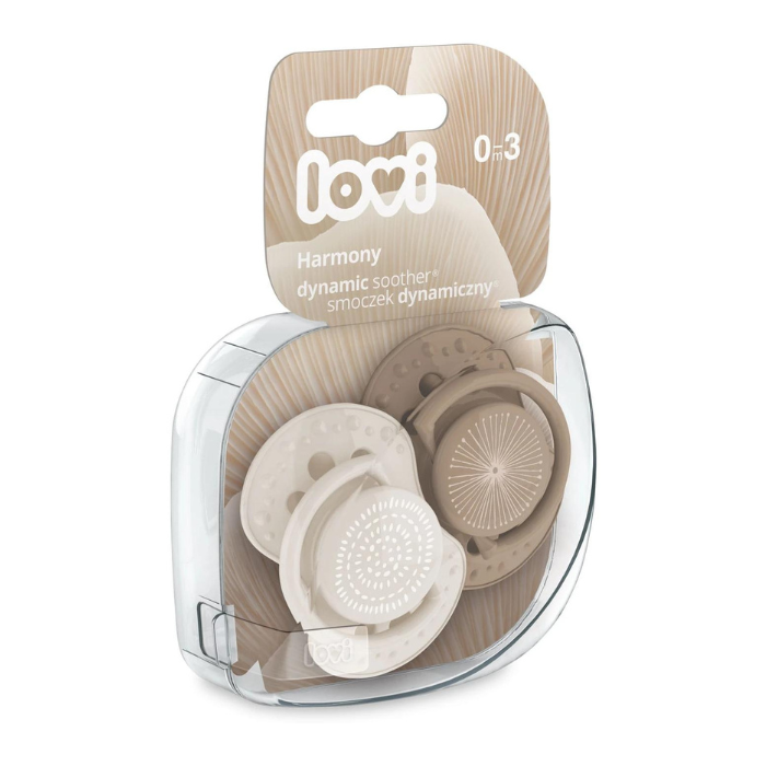 Lovi Dynamic Soother Silicone 0-3m (2pcs) Harmony Girl-22905G