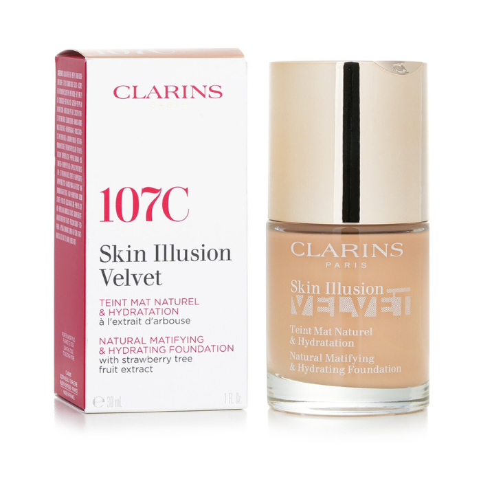 Clarins Skin Illusion Velvet Foundation No. 107C 30ml
