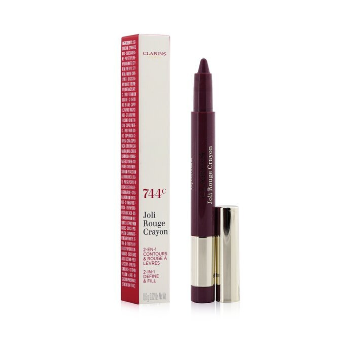 Clarins Joli Rouge Crayon Lipstick No. 744C 0.6g
