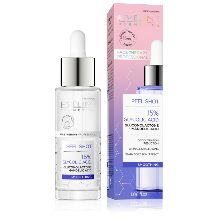 Eveline Peel Shot Glycolic Acid 15% Smoothing 30ml