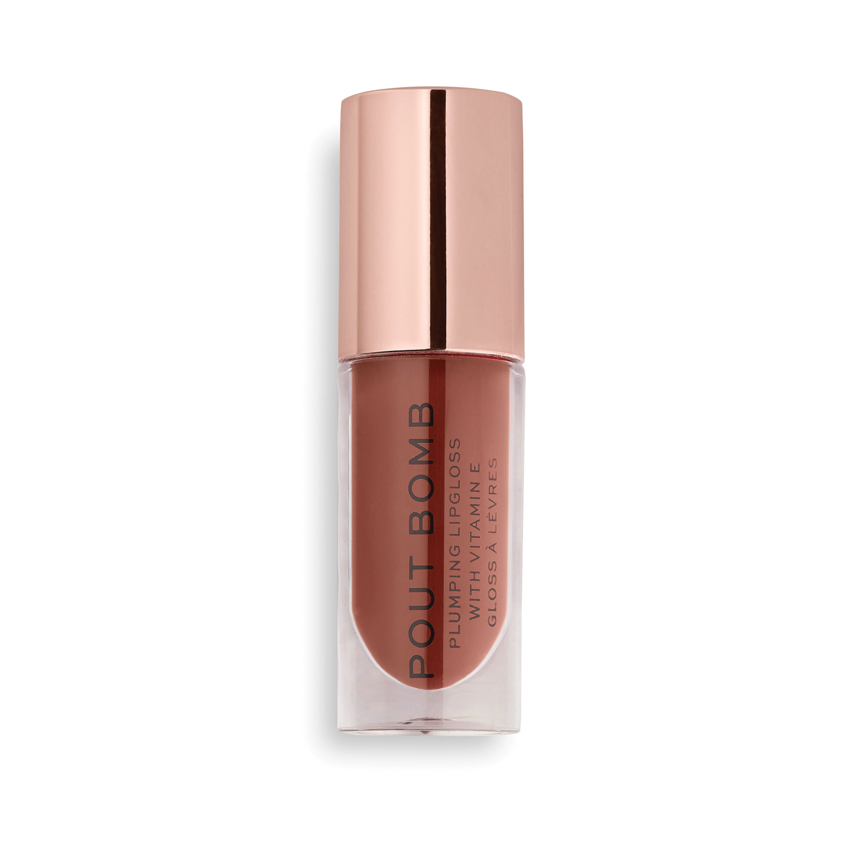 Revolution Pout Bomb Plumping Gloss - Cookie Deep Nude
