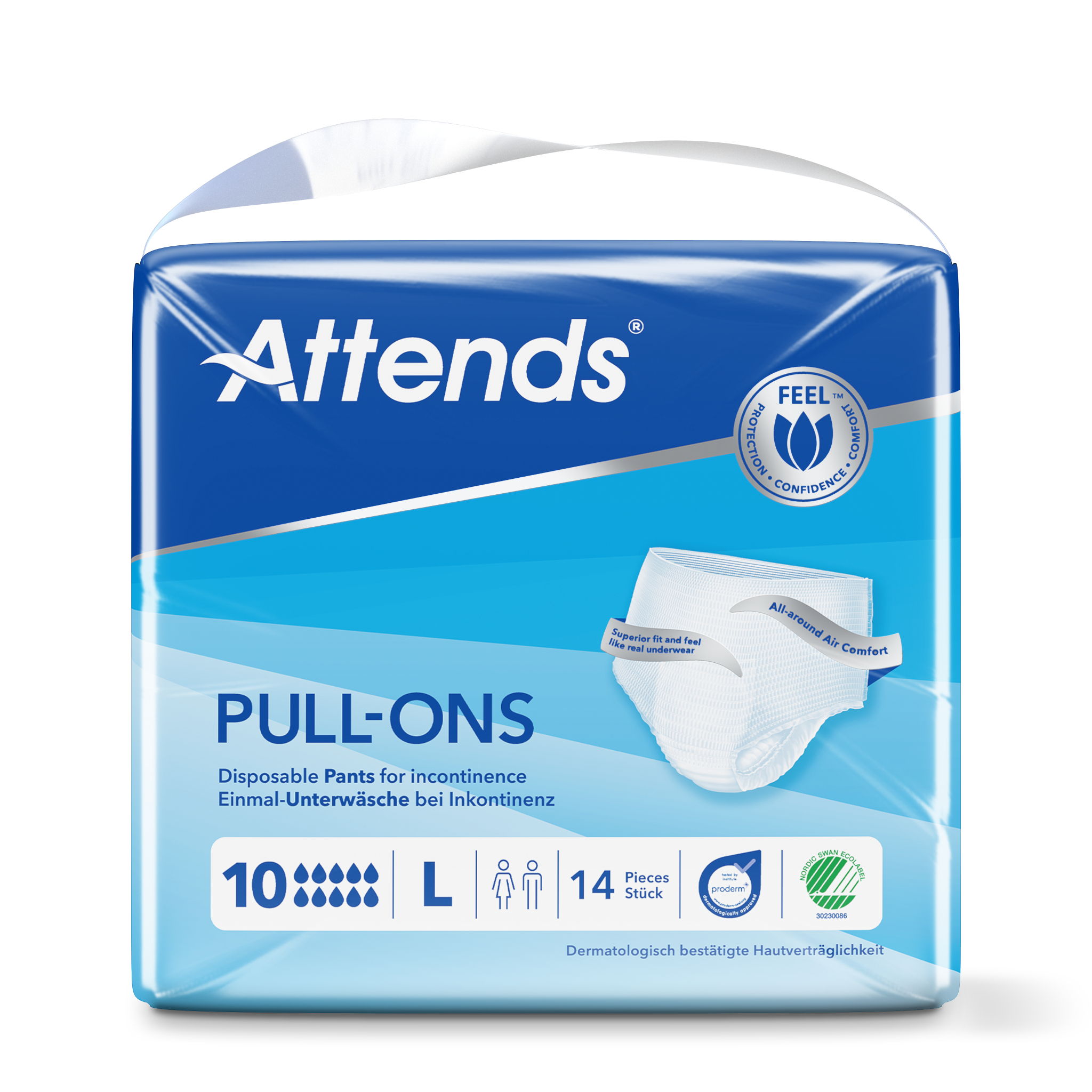Attends Pull-Ons 10 Incontinence Pants Large 14s