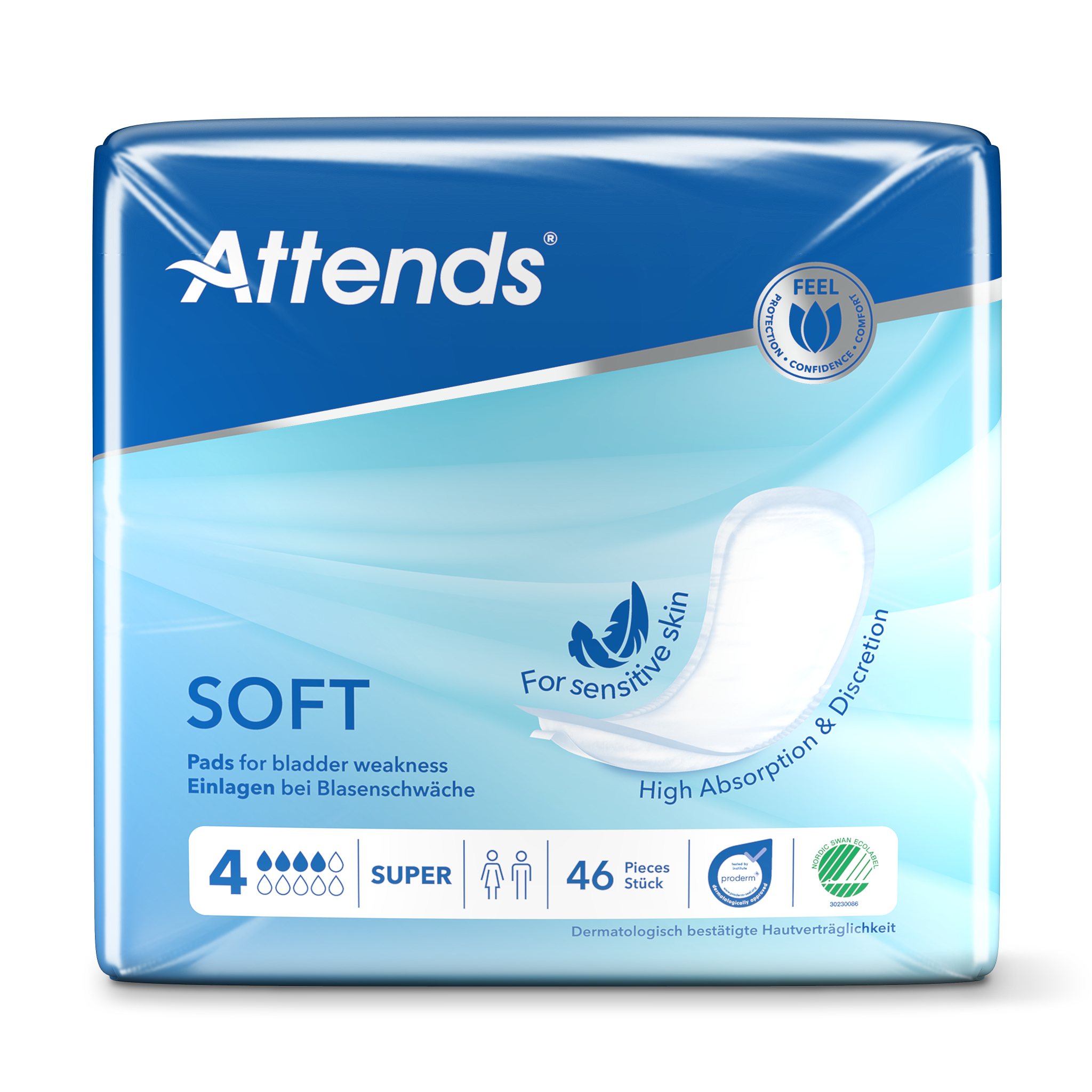 Attends Soft Pads 4 Super 46s Pack Of 3 204740/207673