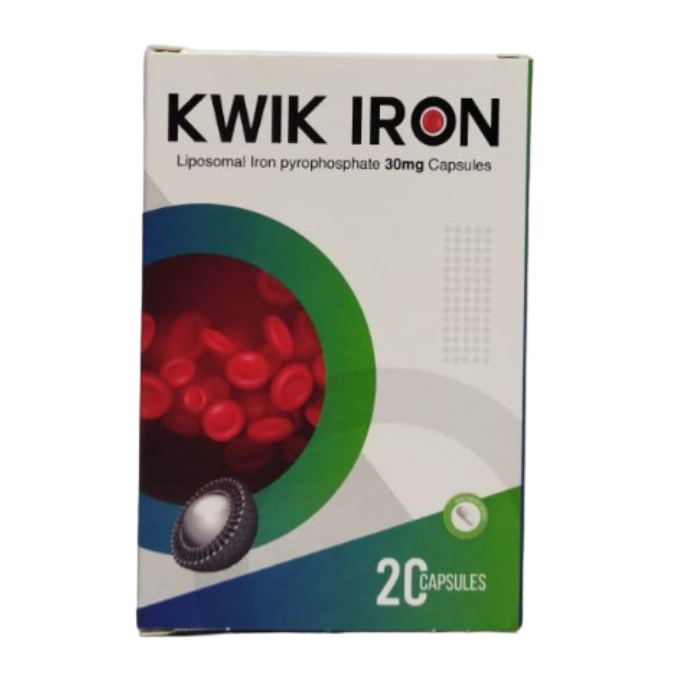 Kwik Iron 30mg Capsules 20's (10's Blister X 2)