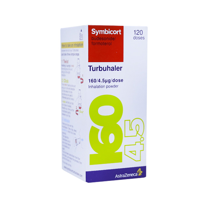 Symbicort Turbuhaler 160/4.5mcg/Dose Inh Dry Pow 120 Dose