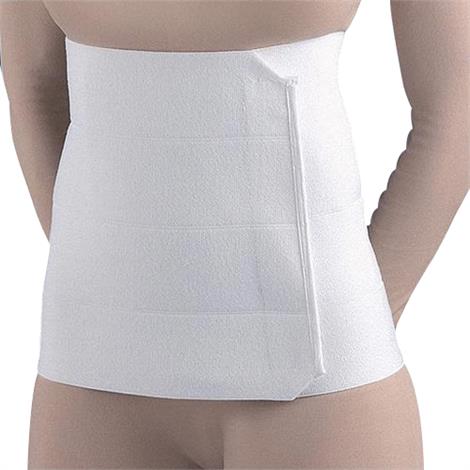 Fla Four Panel Surgical Abdominal Binder 12 Inch White-Small