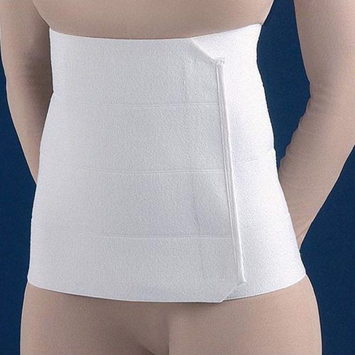 FLA Elastic Abdominal Binder White Universal