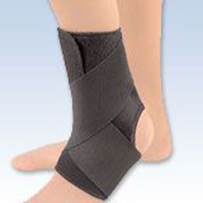 FLA Ez On Wrap Around Ankle Support medium Black