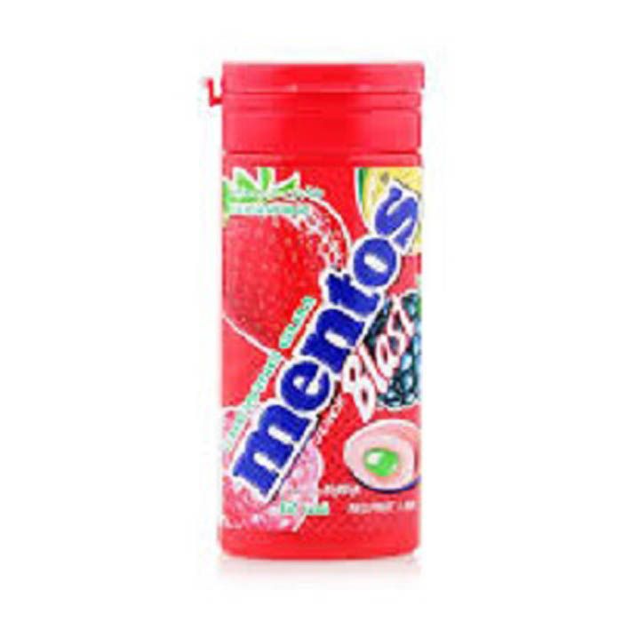Mentos Pocket Bottle Red Fruit Line 24g