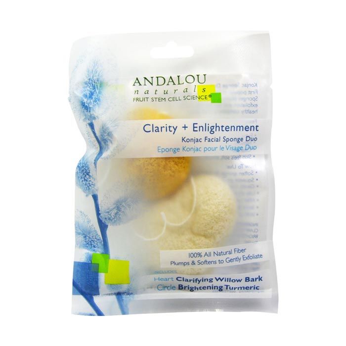 Andalou Clarity Konjac Facial Sponge Duo 2's