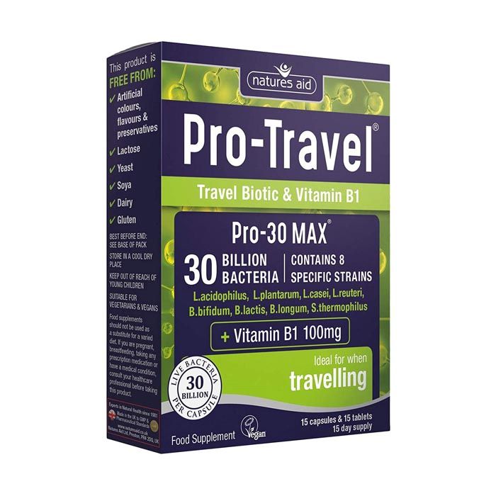 كبسولات برو30 مليار المناسبة للسفر من نيشرز إيد 15 يوم من الدعم