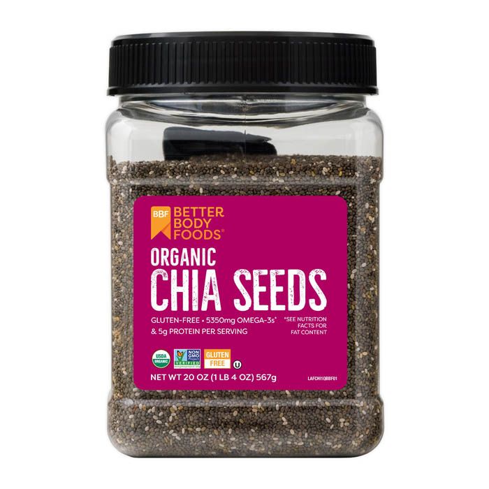 BetterBody Foods Organic Black Chia Seeds 567 g