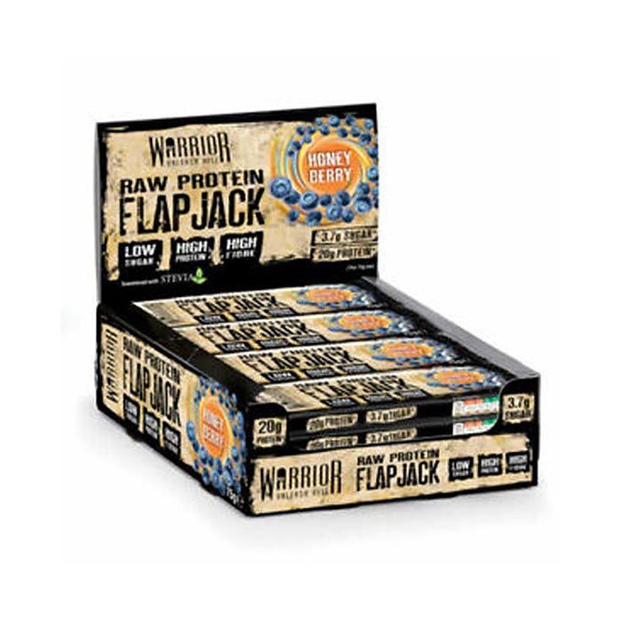 Warrior Raw Protein Flapjack Honey Berry 12 Count