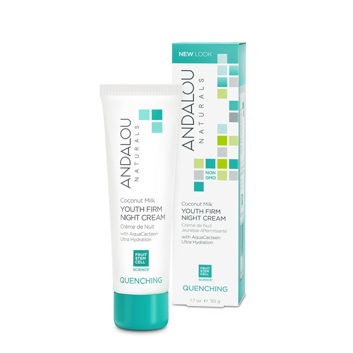 Andalou Coconut Milk Youth Firm Night Cream 1.7 Oz