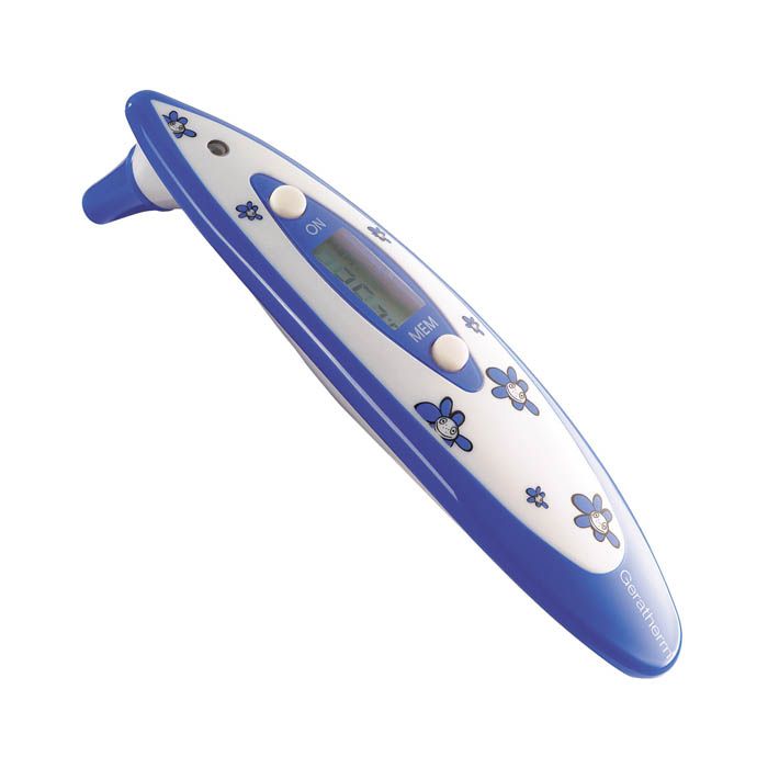 Geratherm Duo Temp Ear Forehead Thermometer Blue