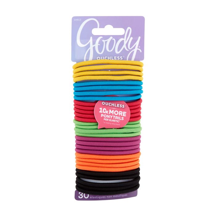 Goody Women's Ouchless Braided Elastics Candy Coated 30's