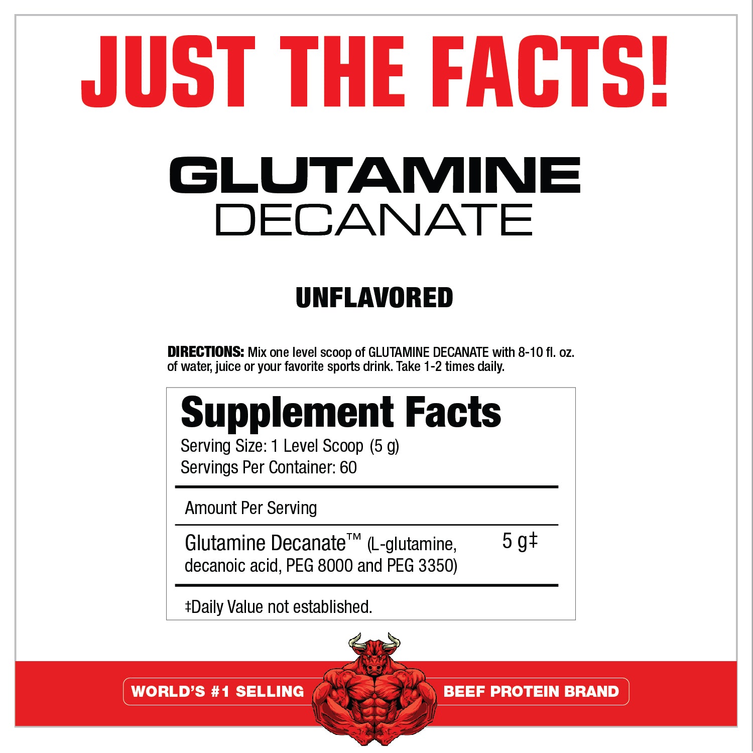Muscle Meds Glutamine Decanate powder supplement use lifestyle