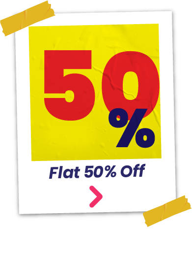 Flat 50% Off
