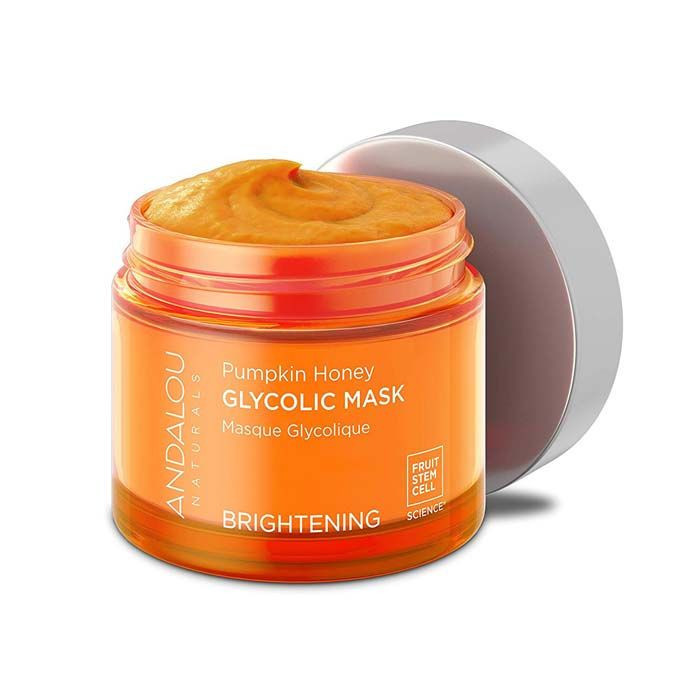 Andalou Brightening Pumpkin Honey Glycolic, Exfoliating and Radiance-Boosting Face Mask, 50ml
