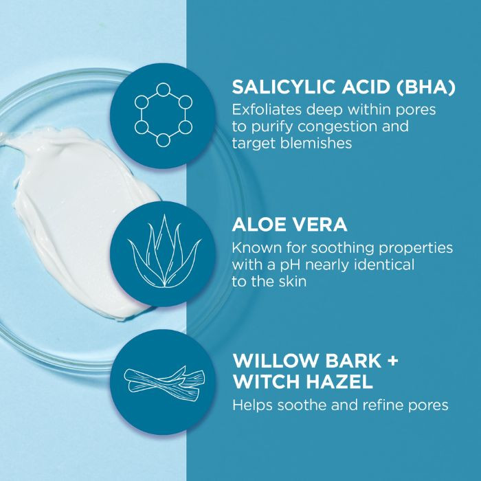 Andalou Clear Skin Beta Hydroxy Complex Recovery Cream, Argan Stem Cell Moisturizer, 50ml