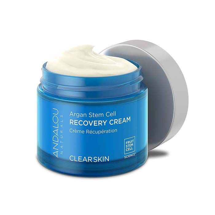 Andalou Clear Skin Beta Hydroxy Complex Recovery Cream, Argan Stem Cell Moisturizer, 50ml