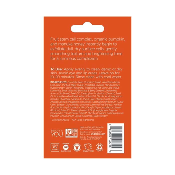 Andalou Instant Brightening Face Mask 0.28 Oz