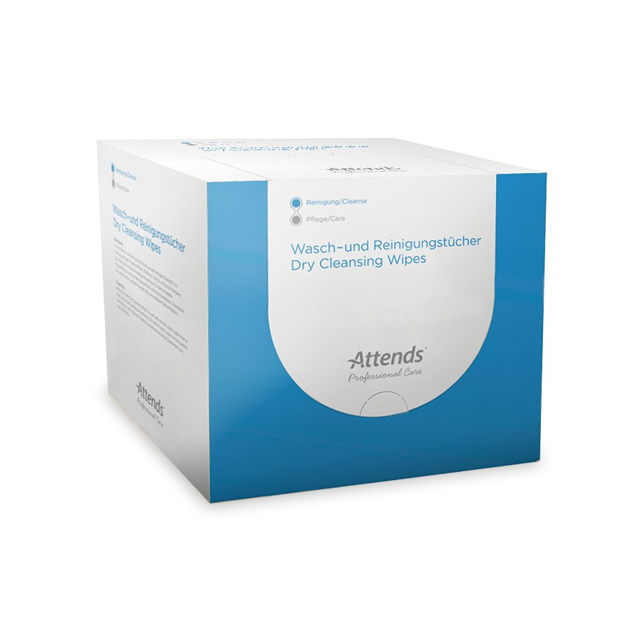 Attends Professional Care Dry Cleansing Wipes 150's – Soft, Strong Disposable Wipes 20x30cm