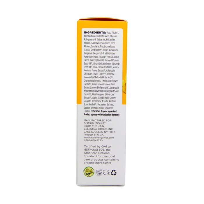 Avalon Organic Vitamin C Vitality Facial Serum 1 Oz