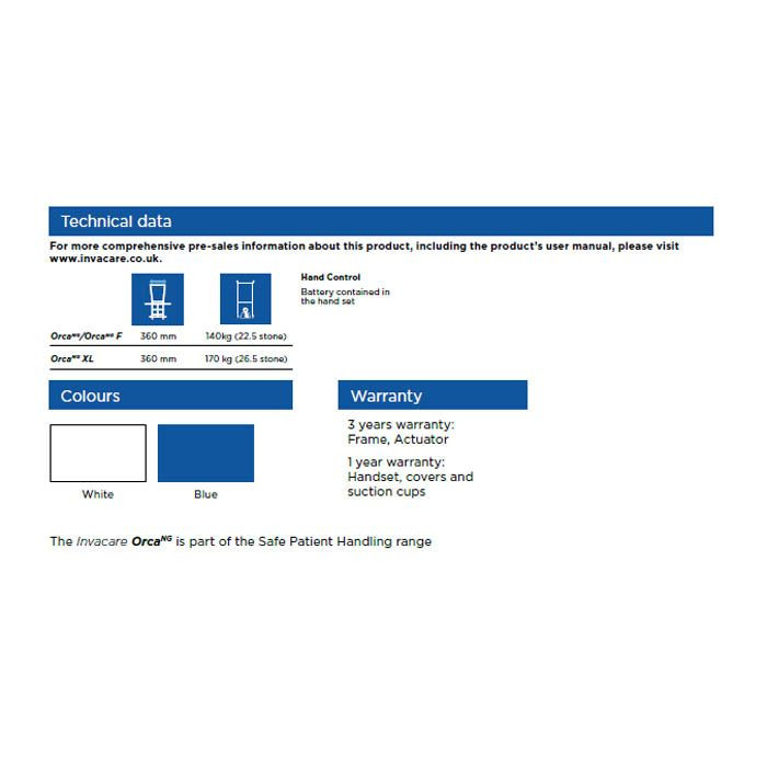 Invacare Aquatec Orca F Bath Lift