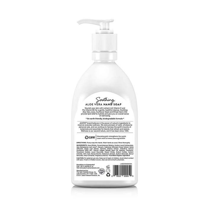 Jason Soothing Aloe Vera Hand Soap 16 Oz