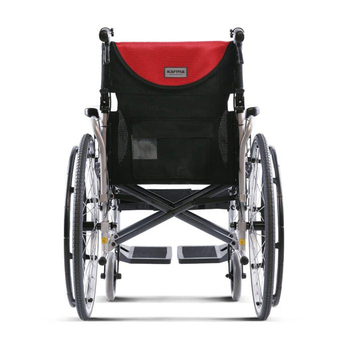 Karma S Ergo Manual Wheel Chair Orange / Silver 18' Model- 105