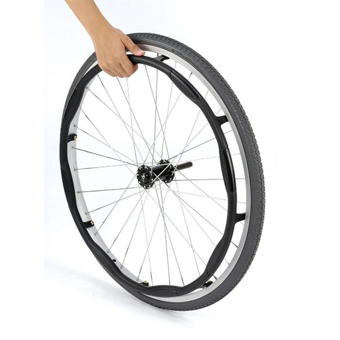 Karma S Ergo Manual Wheel Chair Grey/R Red18" 115F24Wb