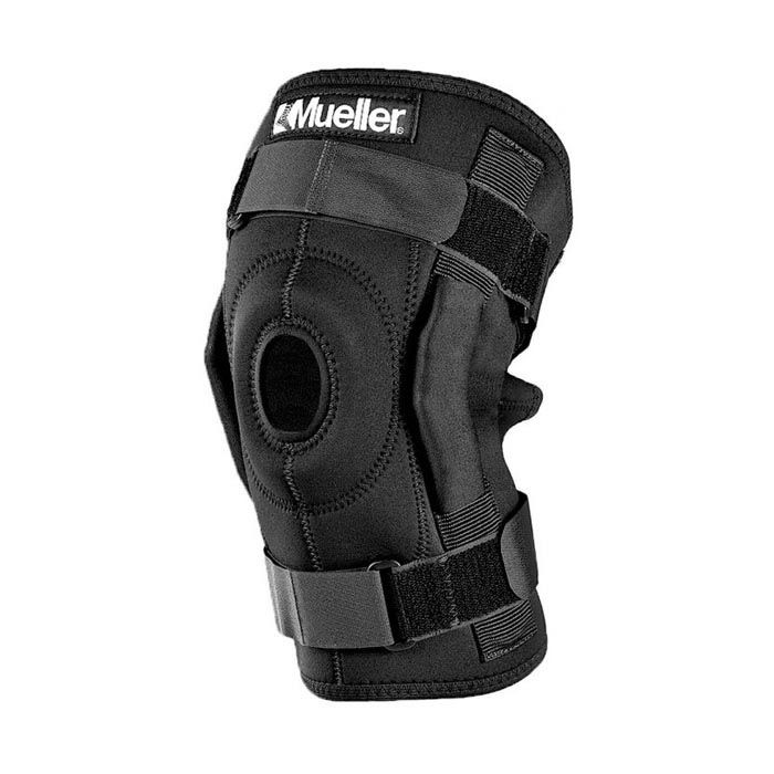 Mueller Hinged Wrap Around Knee Brace Black - Regular