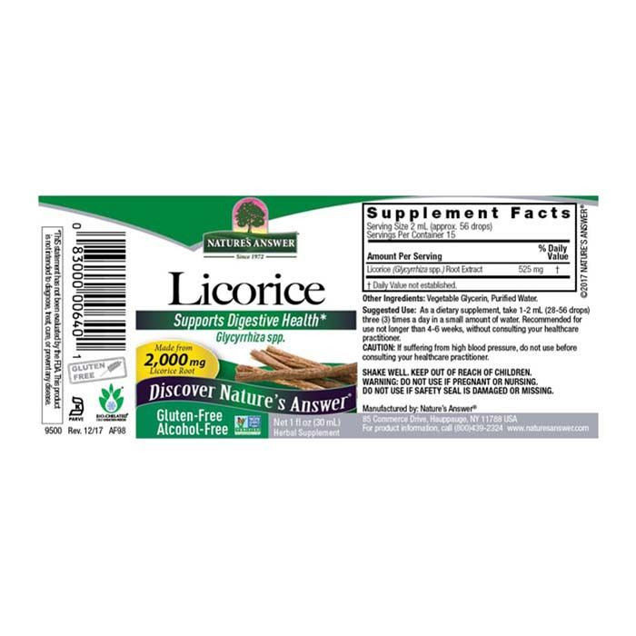 Buy Natures Answer Licorice Root 1 oz Life Pharmacy
