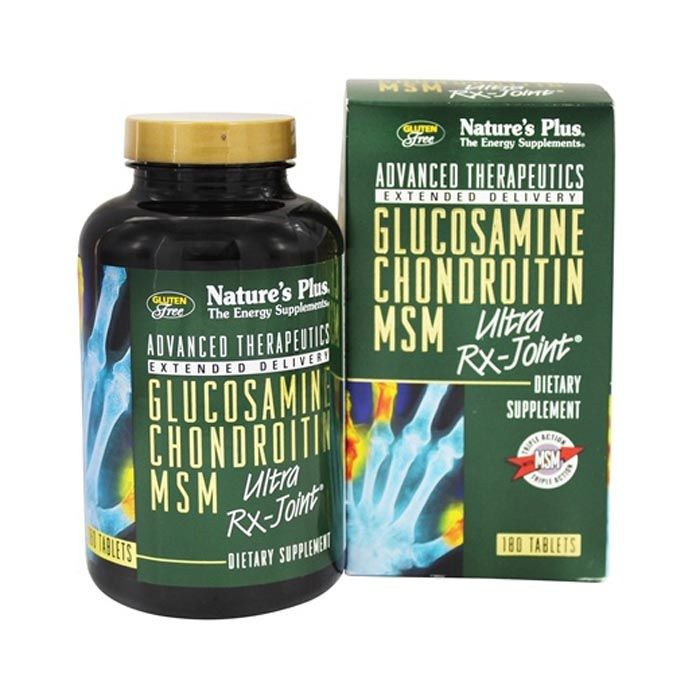 Natures Plus Glucosamine Chondroitin MSM Ultra Rx Joint 180 Tablets