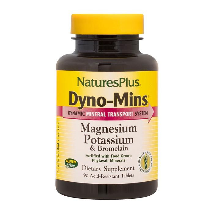 Buy Natures Plus Dyno Mins Magnesium Potassium And Bromelain 90's