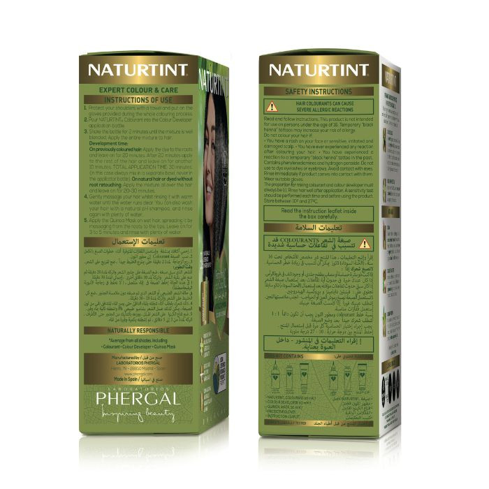 Naturtint 10A Light Ash Blonde, Ammonia-Free Permanent Hair Color with Quinoa Mask, 165ml