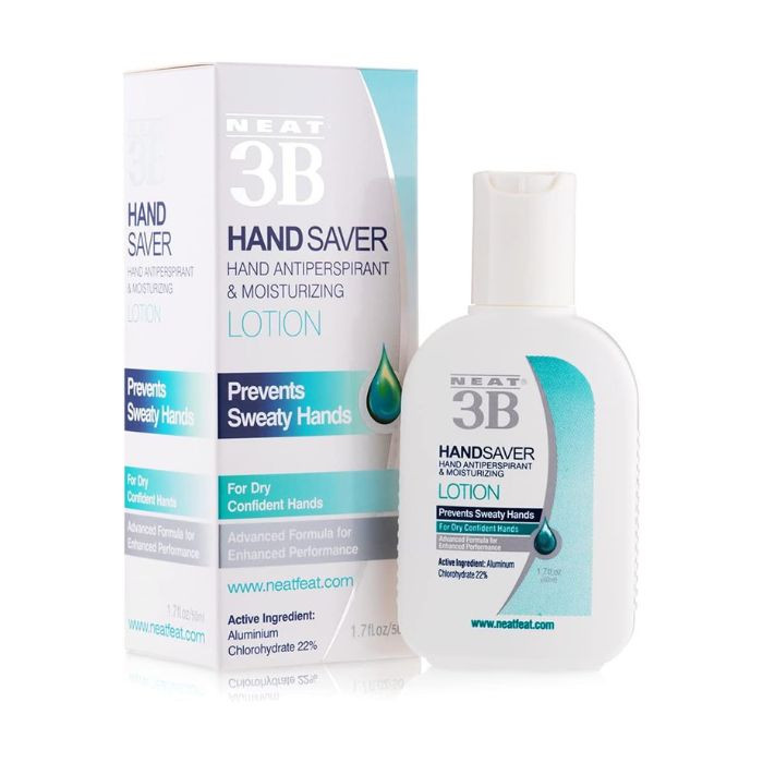Neat Feat 3B Hand Saver, Hand Antiperspirant Lotion, Prevents Sweat, Dry and Confident, 50ml