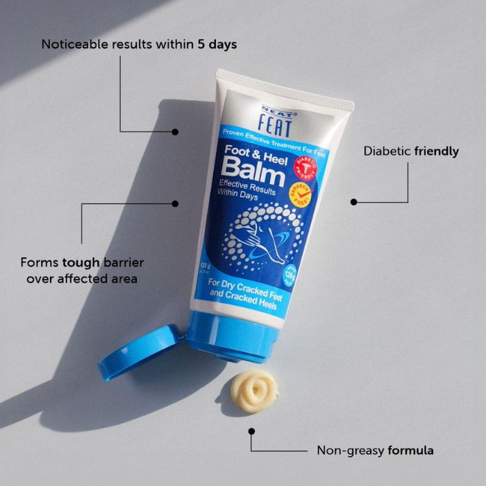 Neat Feat Foot & Heel Balm Twin Pack, Cracked Heel Repair and Deep Hydration Cream, 120g