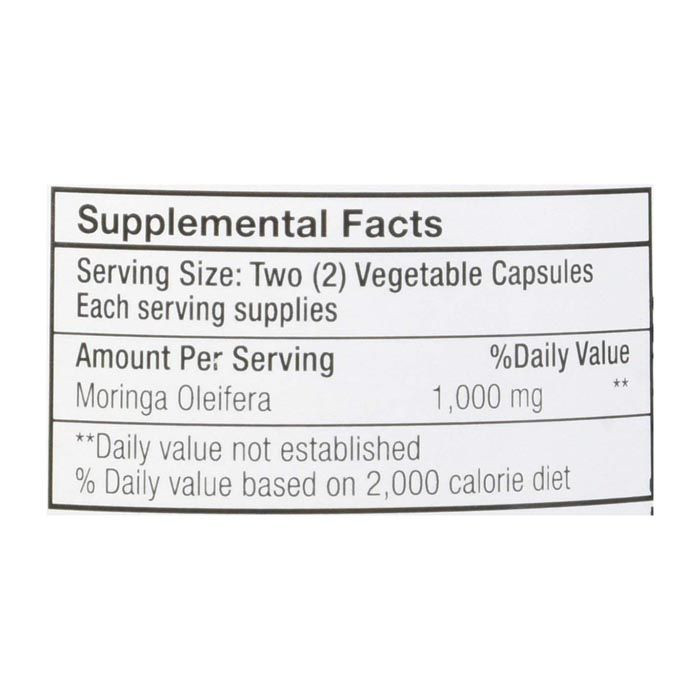 Only Natural Moringa Pure 1000 mg 90 Vegetable Capsules