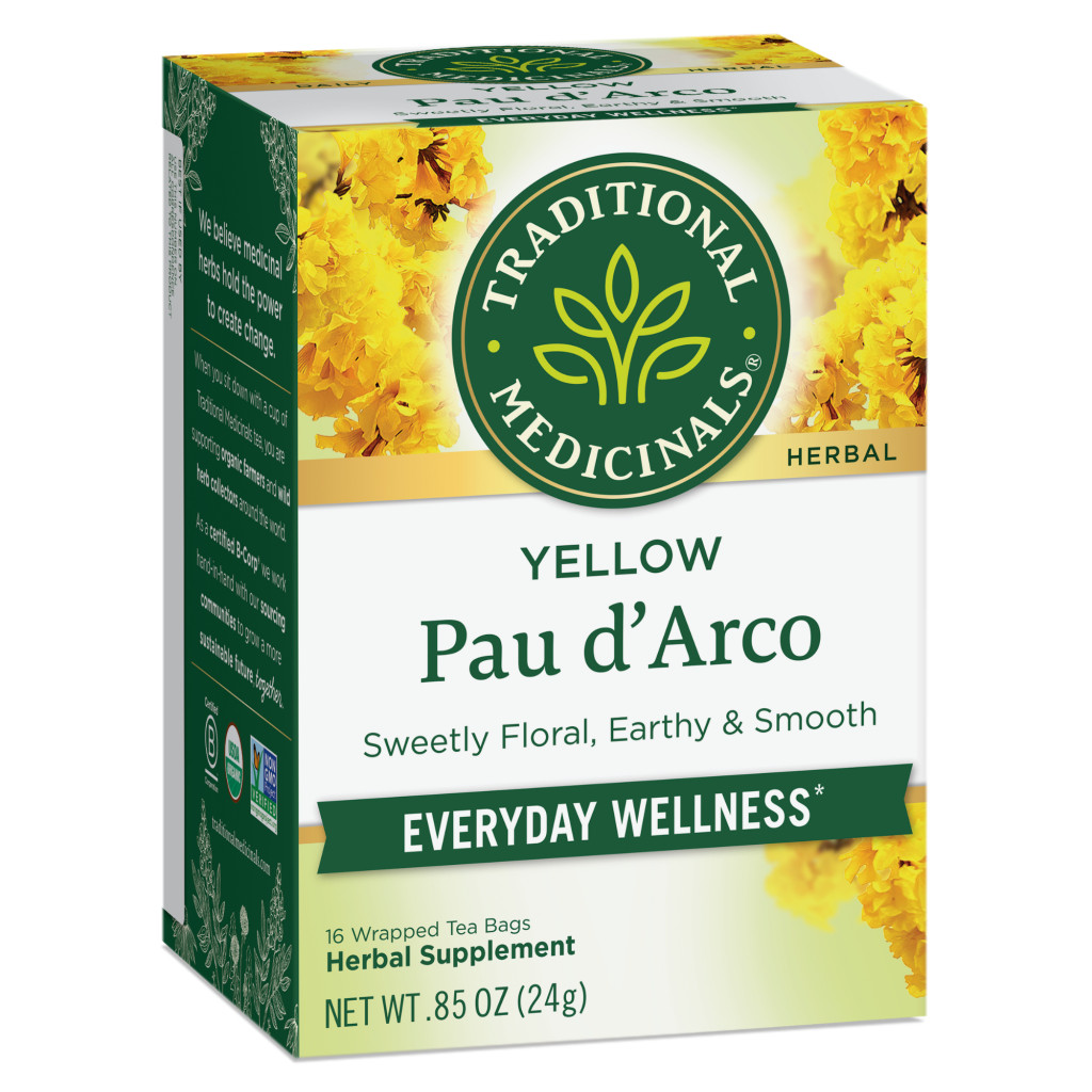 Traditional Medicinals Pau D'Arco Herbal Tea | Natural Herbal Supplement Tea