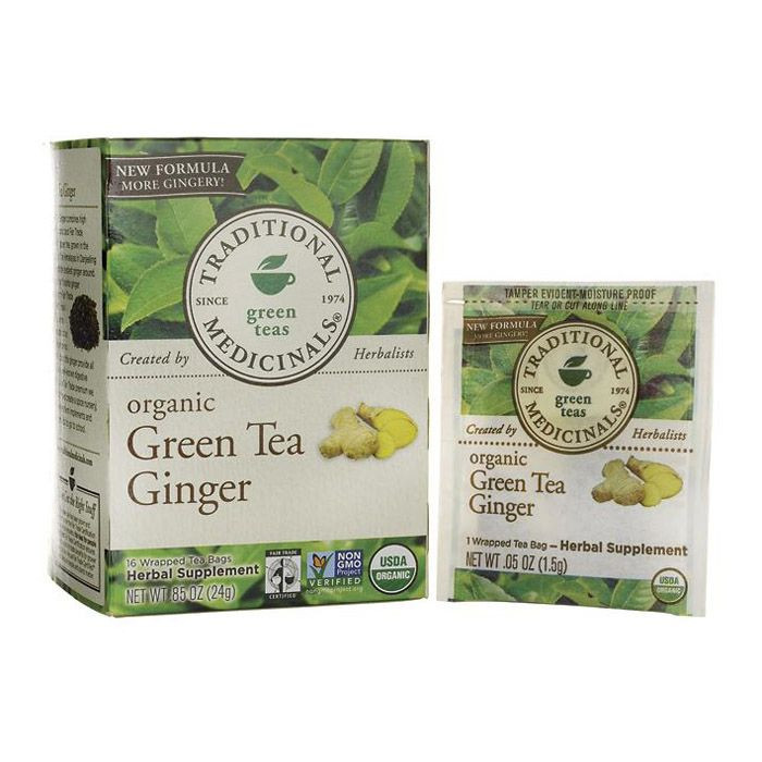 Buy Traditional Medicinals Green Tea With Ginger 16 Tea Bags Life
