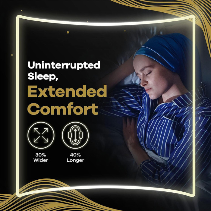 Always Maxi Thick Night Sanitary Pads -Extra Absorbent Overnight Protection for Heavy Flow & Leak-Free Comfort- Pads 20s